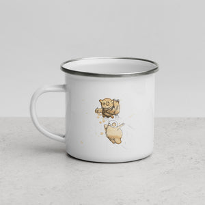 the coffeemonsters 609 - enamel mug