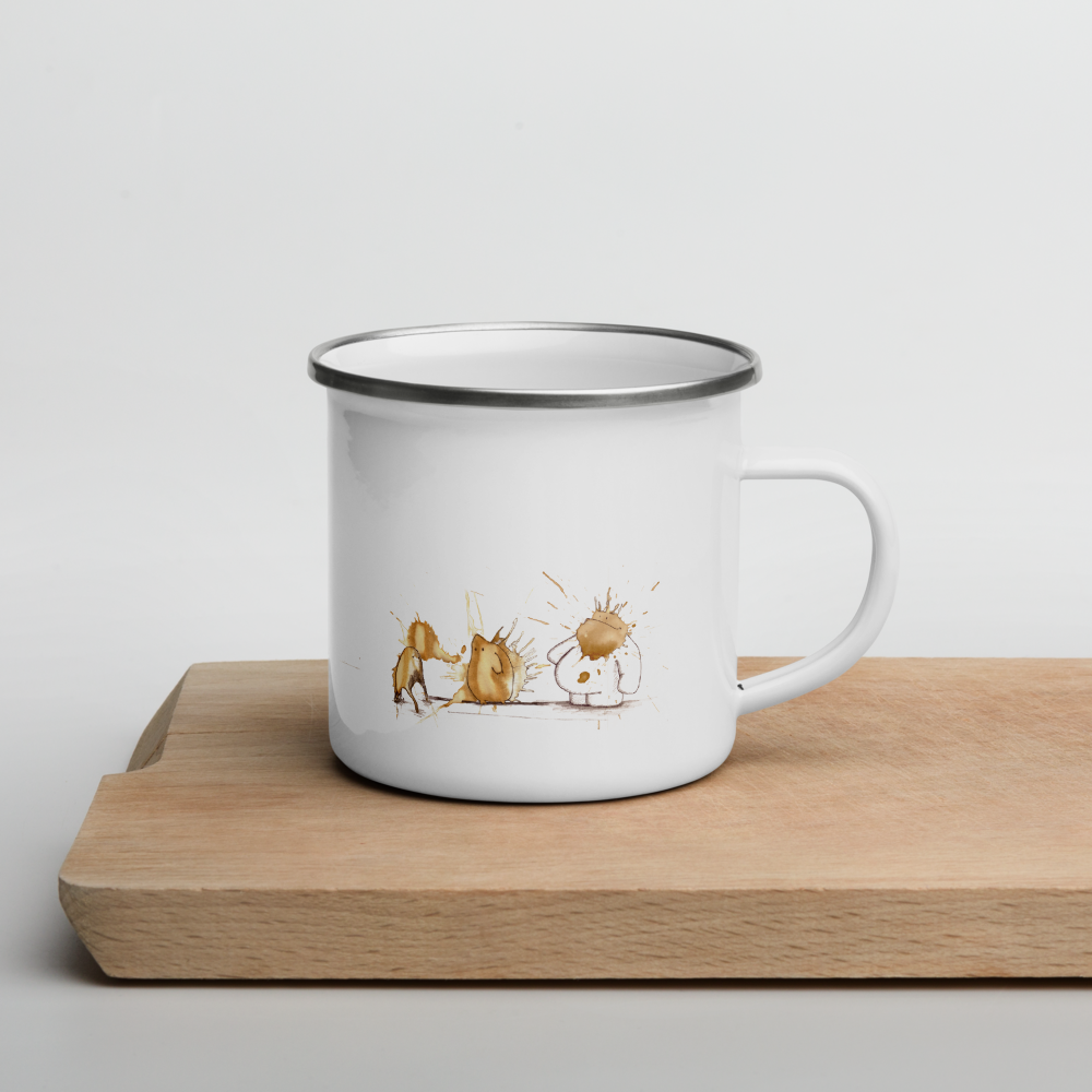 the coffeemonsters book - enamel mug